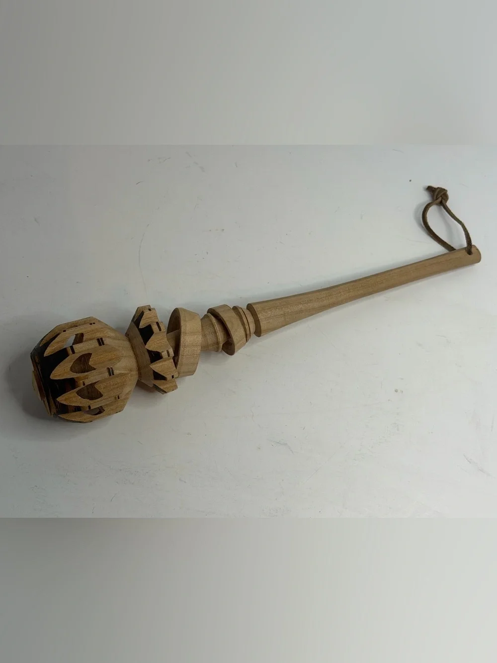 Authentic Hand-Carved Mexican Wooden Molinillo Hot Chocolate Whisk